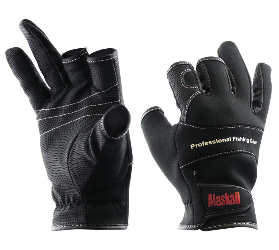 Three-fingered gloves
